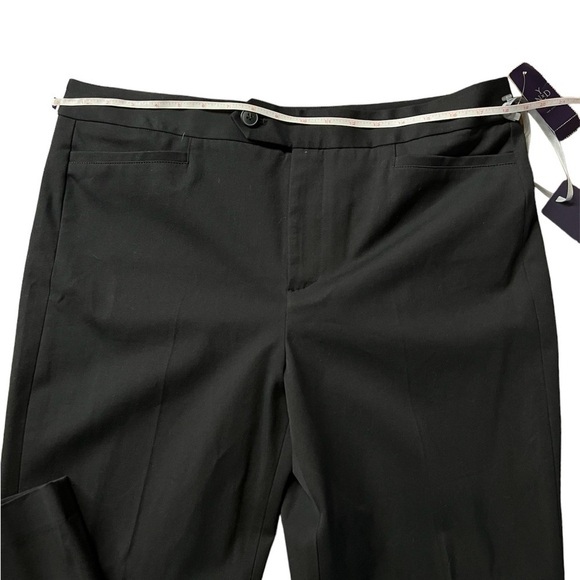NYDJ WOMENS BLACK CASUAL BOOT CUT LIFT & TUCK SLIMMING SLACKS SIZE 14 NWT - Picture 4 of 12